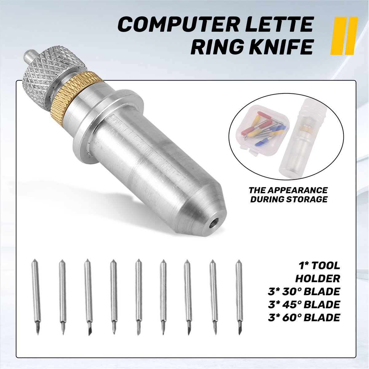 Cutting Plotter Blade - Portacuchillas de Acero para Plotter de