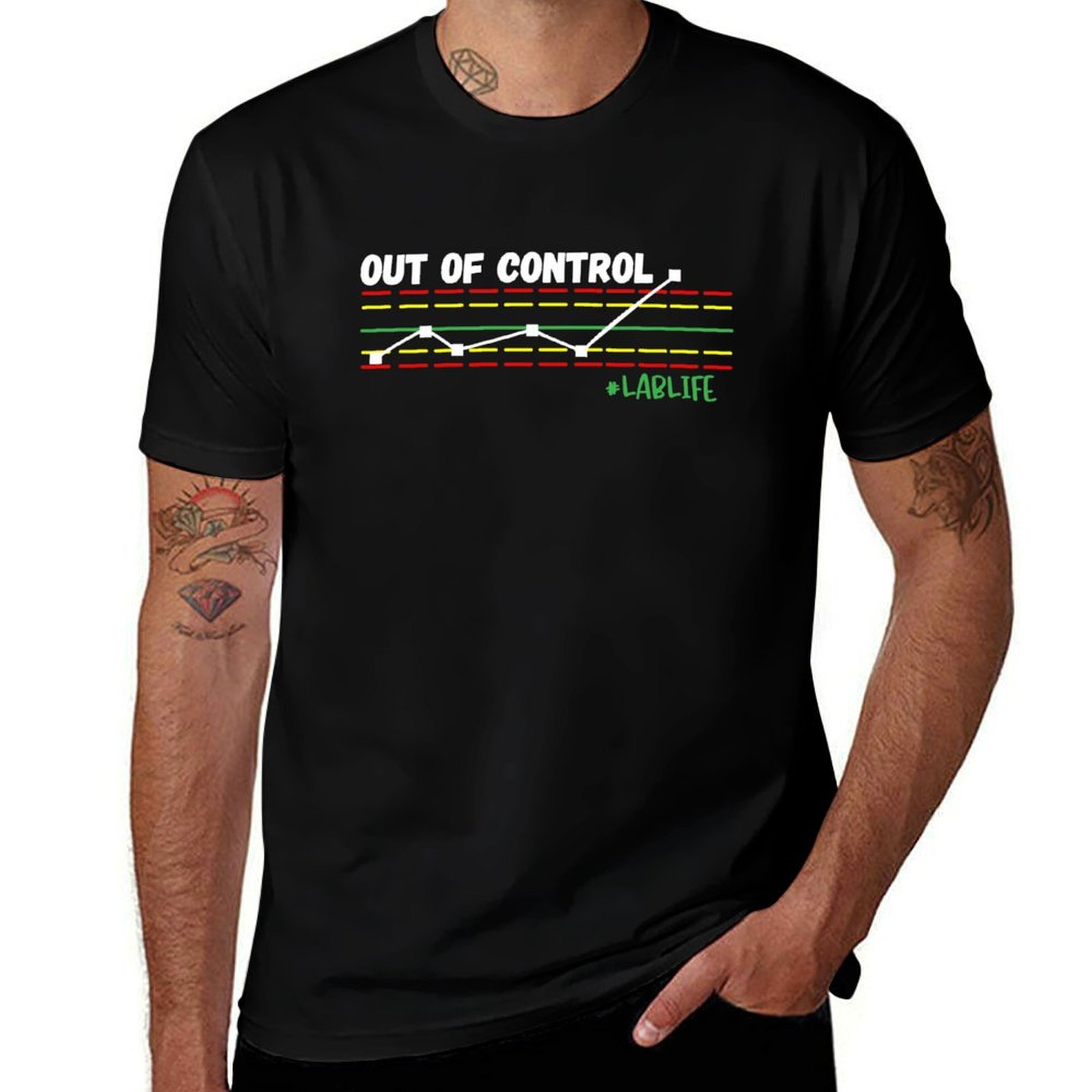 Printing Qc - Camiseta gráfica para hombre Funny Lab