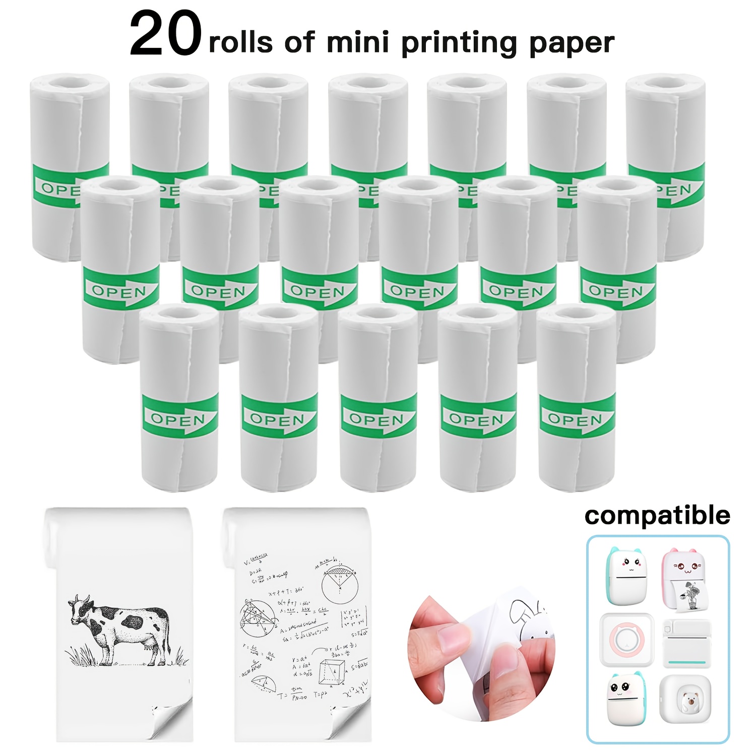 Heat Transfer Vinyl Roll - 5-10-20 rollos de mini papel de