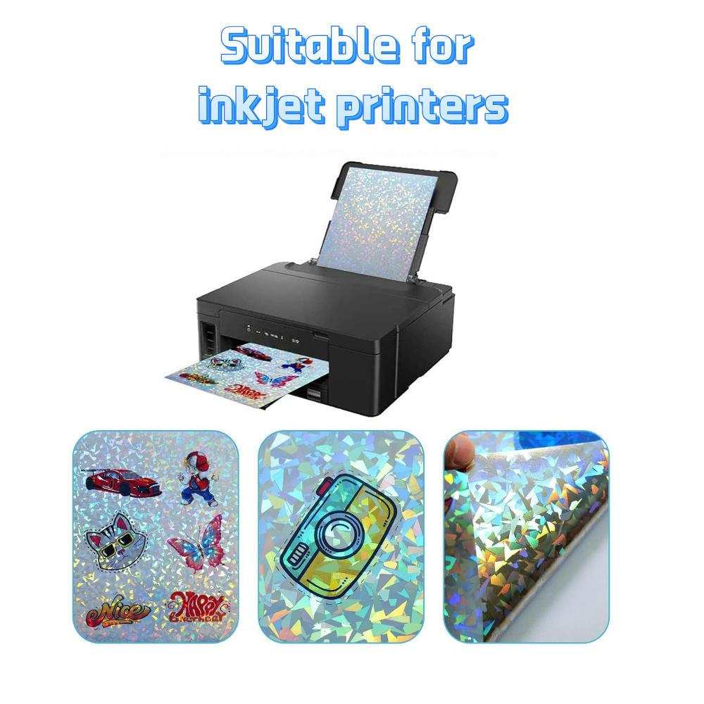 10 Hojas de Papel Adhesivo Hol - Commercial Vinyl Printing reseña y precio