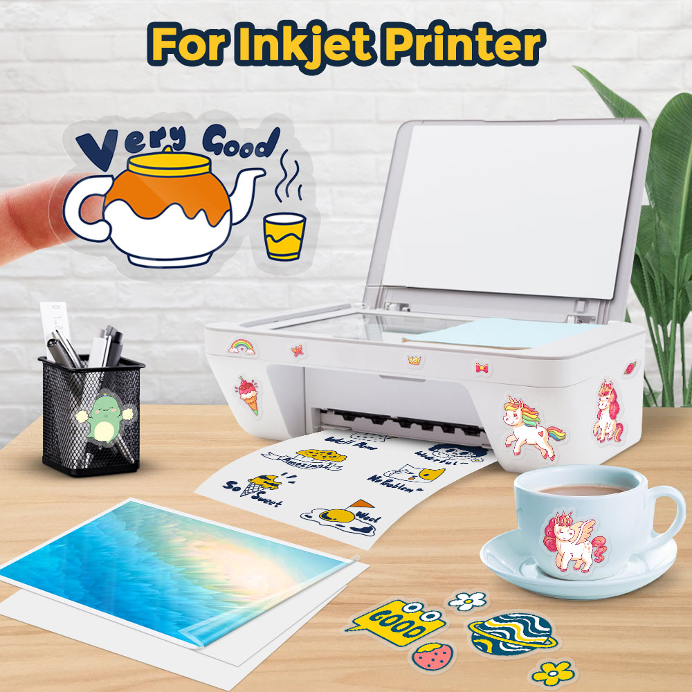10 hojas de papel adhesivo de  - Commercial Vinyl Printing reseña y precio