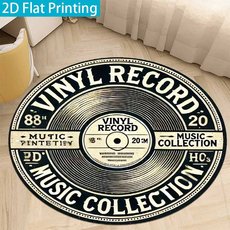 Alfombra Redonda Vintage de Vi - Commercial Vinyl Printing reseña y precio