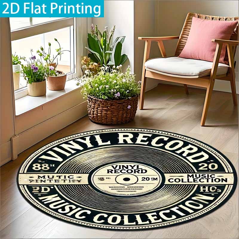 Alfombra Redonda Vintage de Vi - Commercial Vinyl Printing reseña y precio