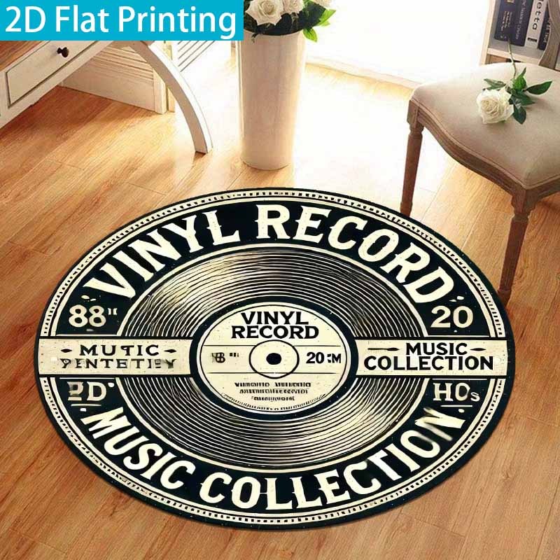 Alfombra Redonda Vintage de Vi - Commercial Vinyl Printing reseña y precio