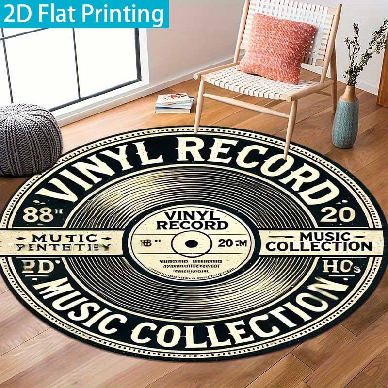 Alfombra Redonda Vintage de Vi - Commercial Vinyl Printing reseña y precio