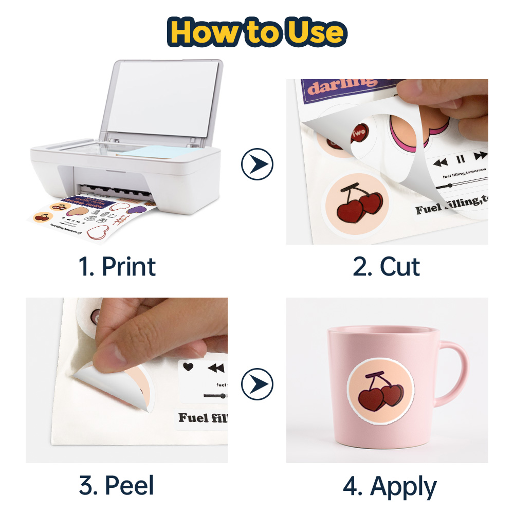 20/50 hojas de papel adhesivo  - Commercial Vinyl Printing reseña y precio